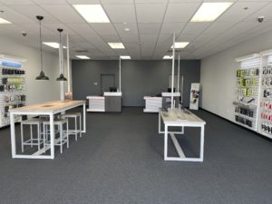 Interior of Victra Verizon Authorized Retail Store in Nampa Jacob, ID.