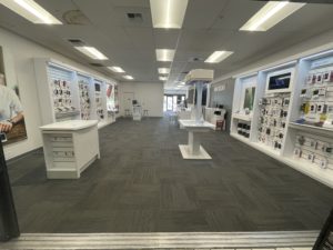 Interior of Victra Verizon Authorized Retail Store in Palouse Mall, ID.