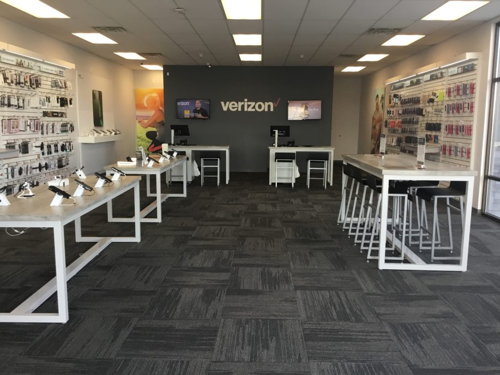 Interior of Victra Verizon Authorized Retail Store in Rexburg 2nd 1480, ID.