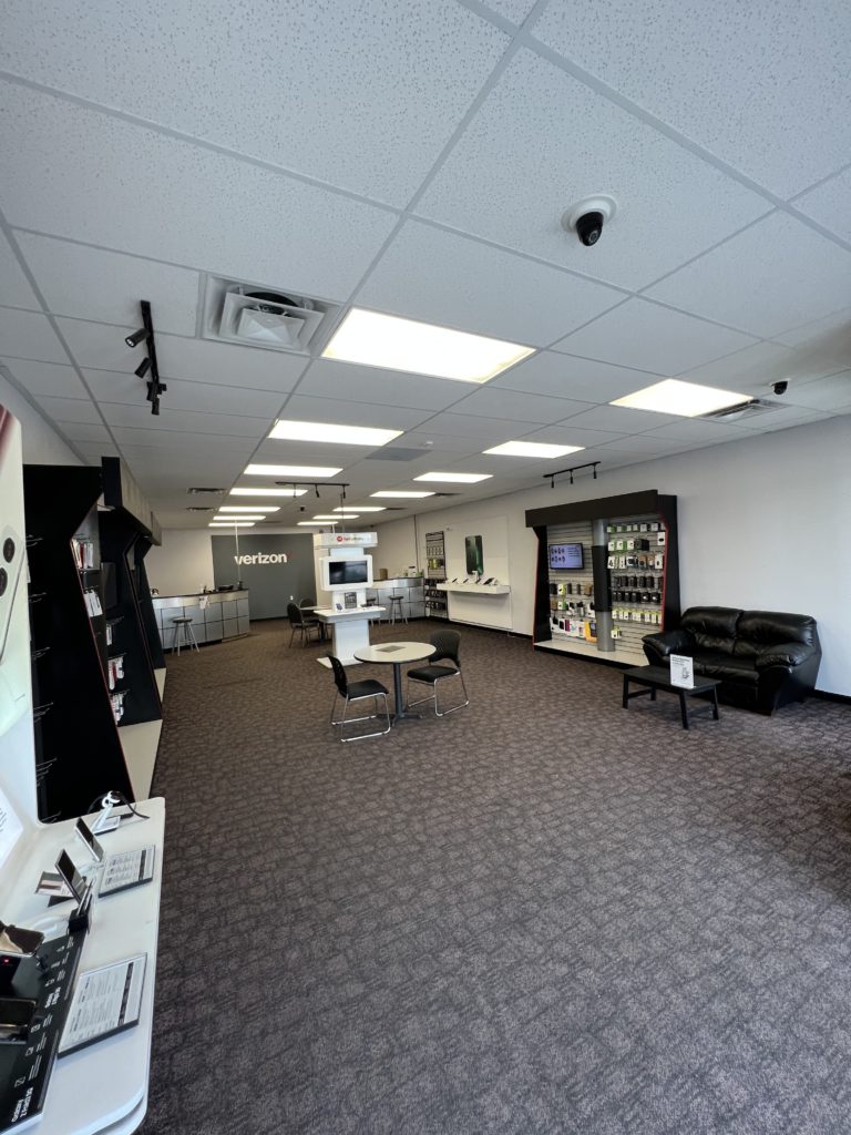 Interior of Victra Verizon Authorized Retail Store in Rexburg 2nd 383, ID.