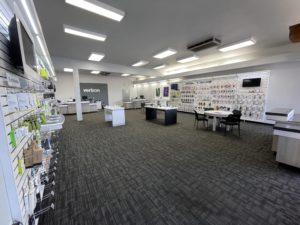 Interior of Victra Verizon Authorized Retail Store in Twin Falls, ID.