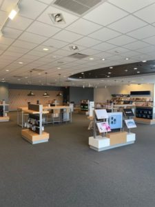 Interior of Victra Verizon Authorized Retail Store in Crestwood, IL.