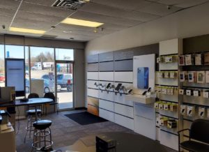 Interior of Victra Verizon Authorized Retail Store in Concordia, KS.