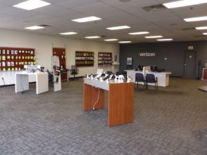 Interior of Victra Verizon Authorized Retail Store in Frankfort, KY.