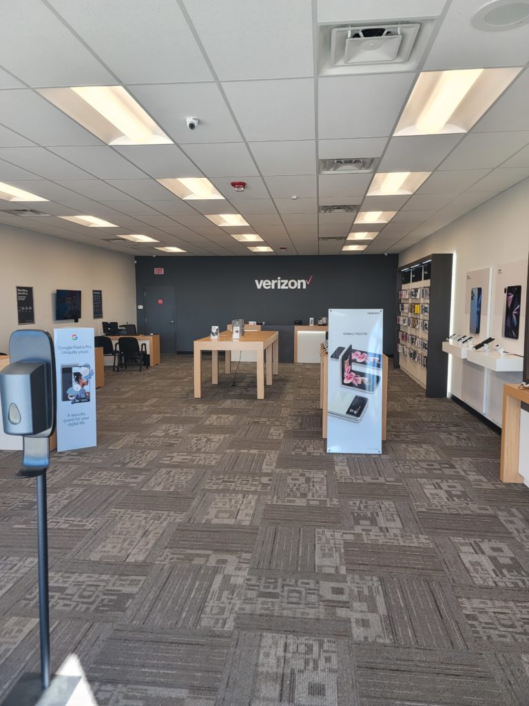 Interior of Victra Verizon Authorized Retail Store in Georgetown, KY.