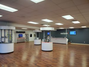 Interior of Victra Verizon Authorized Retail Store in Grayson, KY.