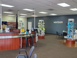 Interior of Victra Verizon Authorized Retail Store in Maysville, KY.