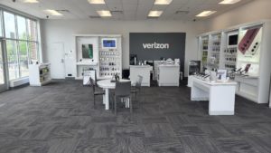 Interior of Victra Verizon Authorized Retail Store in Athol, MA.
