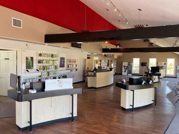 Interior of Victra Verizon Authorized Retail Store in Westborough, MA.