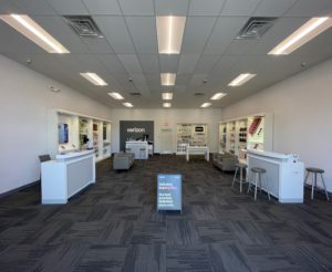 Interior of Victra Verizon Authorized Retail Store in Chester, MD.