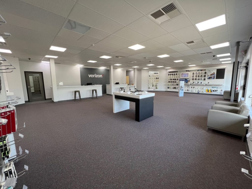 Interior of Victra Verizon Authorized Retail Store in Commerce Township Maple, MI.