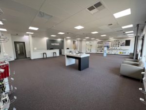 Interior of Victra Verizon Authorized Retail Store in Commerce Township Maple, MI.