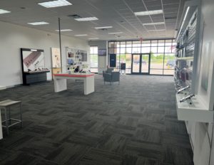 Interior of Victra Verizon Authorized Retail Store in Macomb Mile, MI.