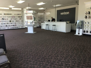Interior of Victra Verizon Authorized Retail Store in Marshall, MI.