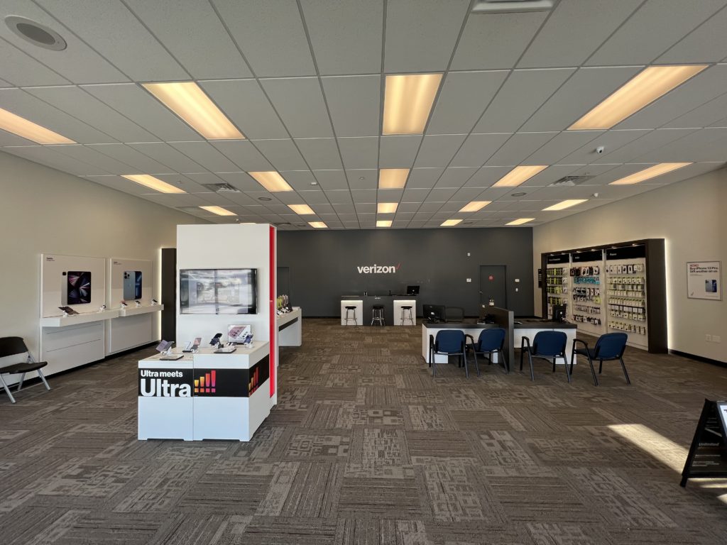 Interior of Victra Verizon Authorized Retail Store in Savage, MN.