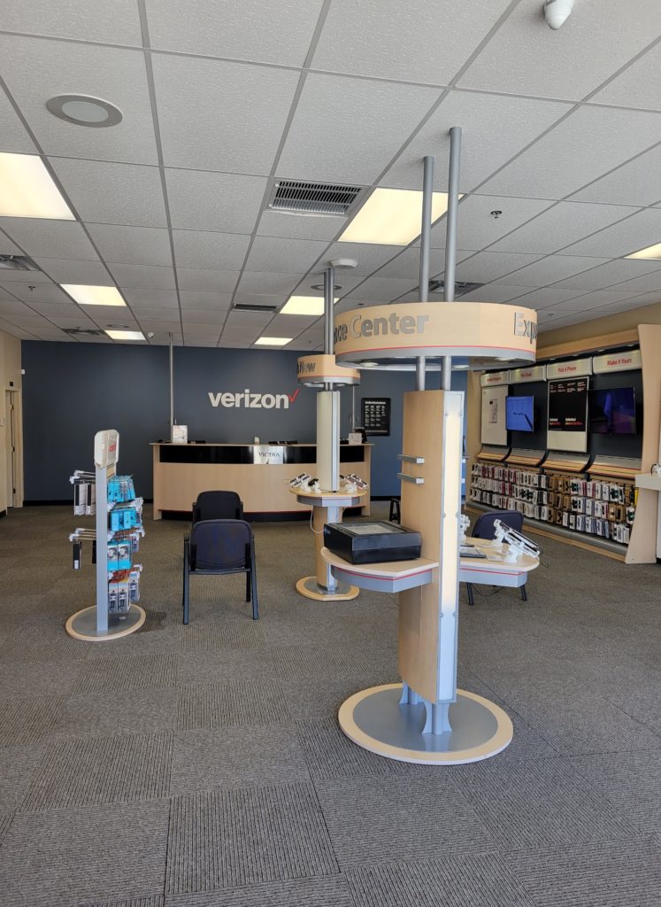 Interior of Victra Verizon Authorized Retail Store in Brandon, MS.