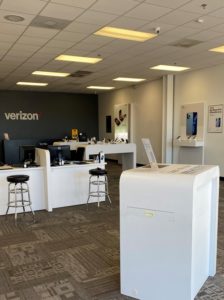 Interior of Victra Verizon Authorized Retail Store in Olive Branch, MS.