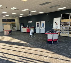 Interior of Victra Verizon Authorized Retail Store in Richland, MS.
