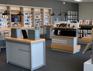 Interior of Victra Verizon Authorized Retail Store in Ridgeland, MS.