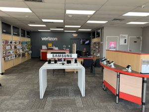Interior of Victra Verizon Authorized Retail Store in Spring Lake, NC.