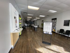 Interior of Victra Verizon Authorized Retail Store in Omaha Redick, NE.