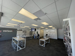 Interior of Victra Verizon Authorized Retail Store in Bedford, NH.
