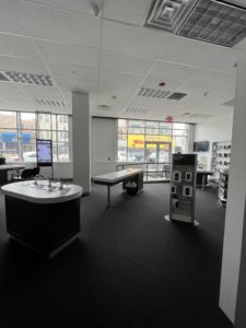 Interior of Victra Verizon Authorized Retail Store in Bloomfield, NJ.
