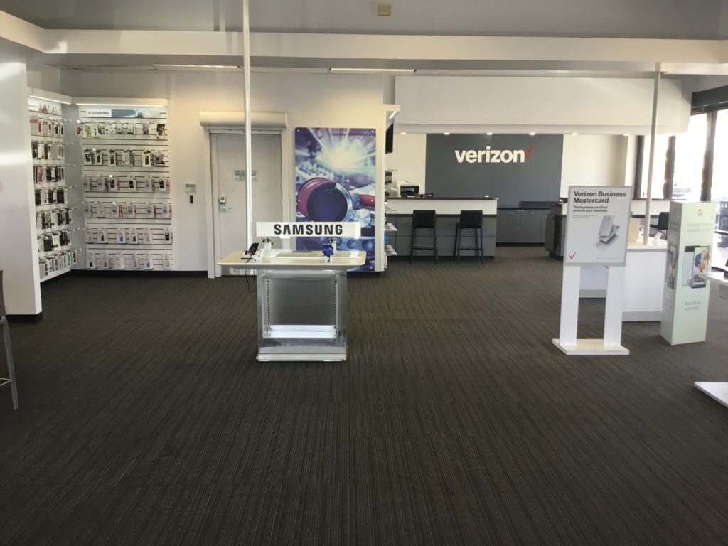 Interior of Victra Verizon Authorized Retail Store in Las Vegas East Flamingo, NV.