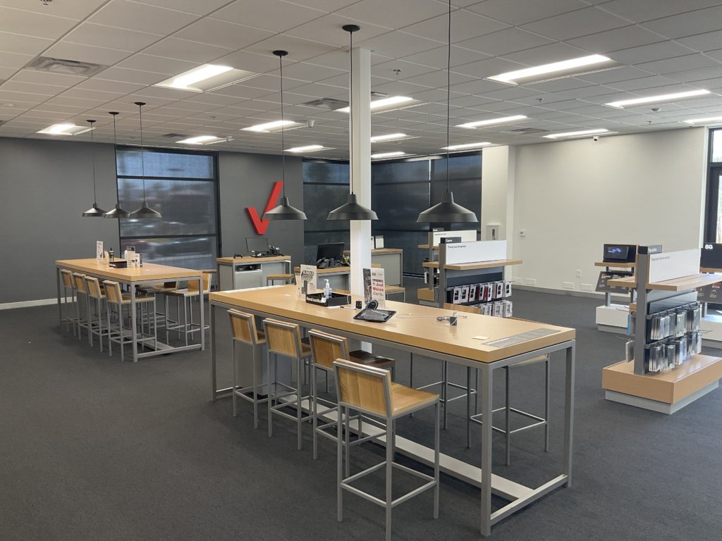 Interior of Victra Verizon Authorized Retail Store in Las Vegas West Flamingo, NV.