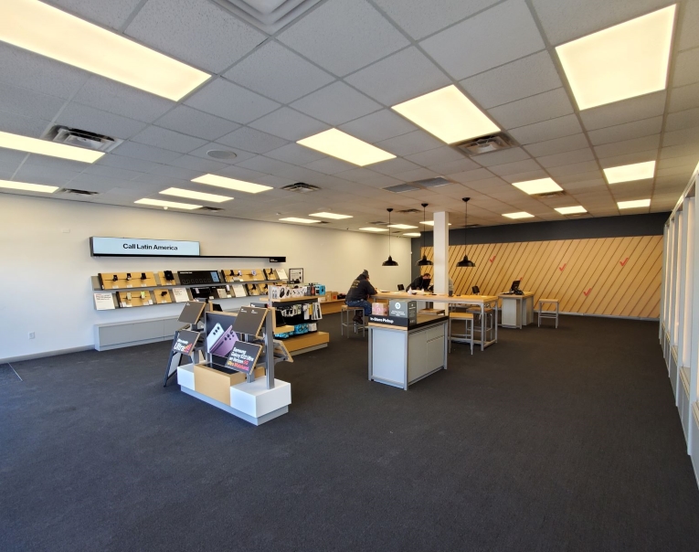 Interior of Victra Verizon Authorized Retail Store in Brunswick, OH.