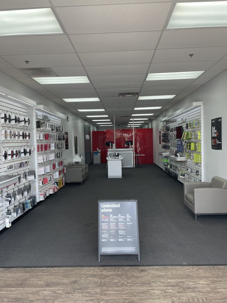 Interior of Victra Verizon Authorized Retail Store in Canal Winchester, OH.