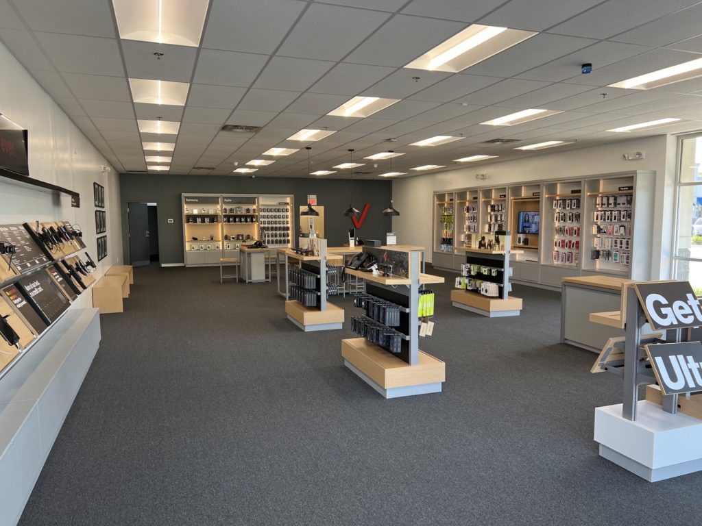 Interior of Victra Verizon Authorized Retail Store in Chillicothe, OH.