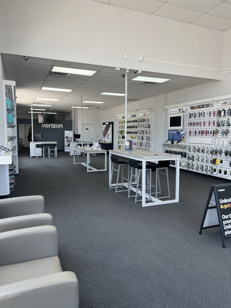 Interior of Victra Verizon Authorized Retail Store in Medina, OH.