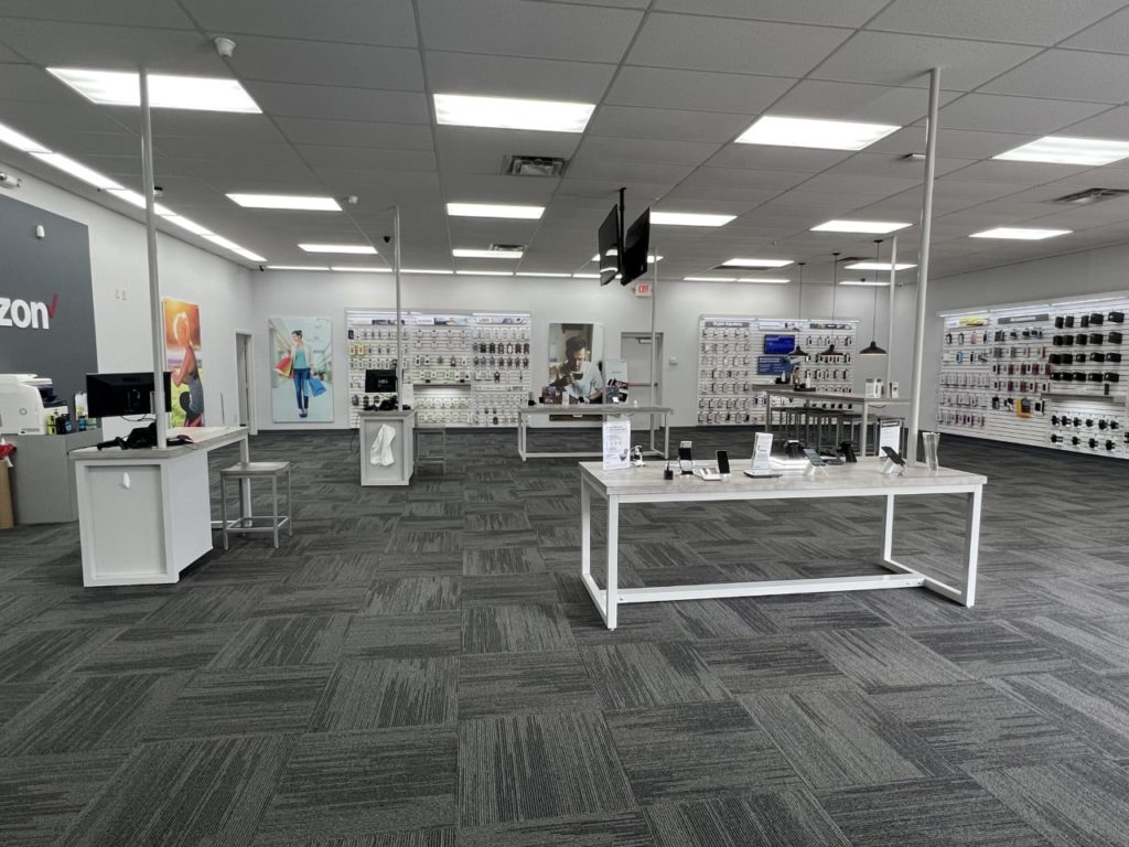 Interior of Victra Verizon Authorized Retail Store in Minerva, OH.