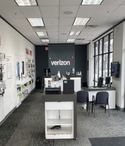 Interior of Victra Verizon Authorized Retail Store in Shaker Heights, OH.