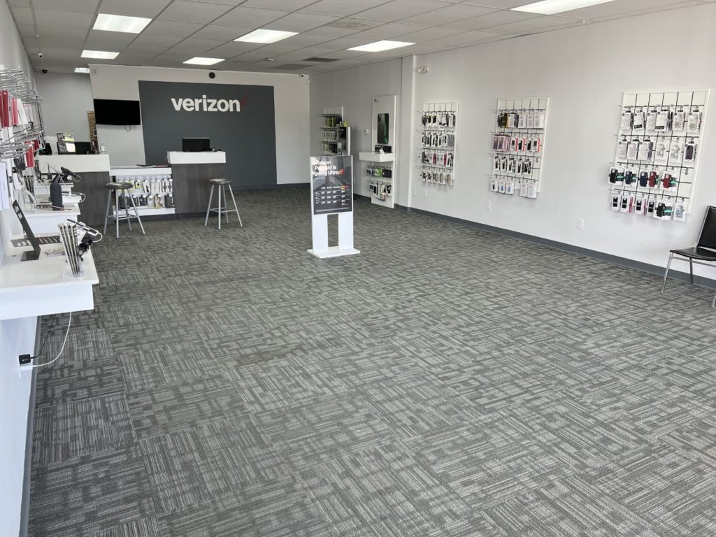 Interior of Victra Verizon Authorized Retail Store in Upper Sandusky, OH.