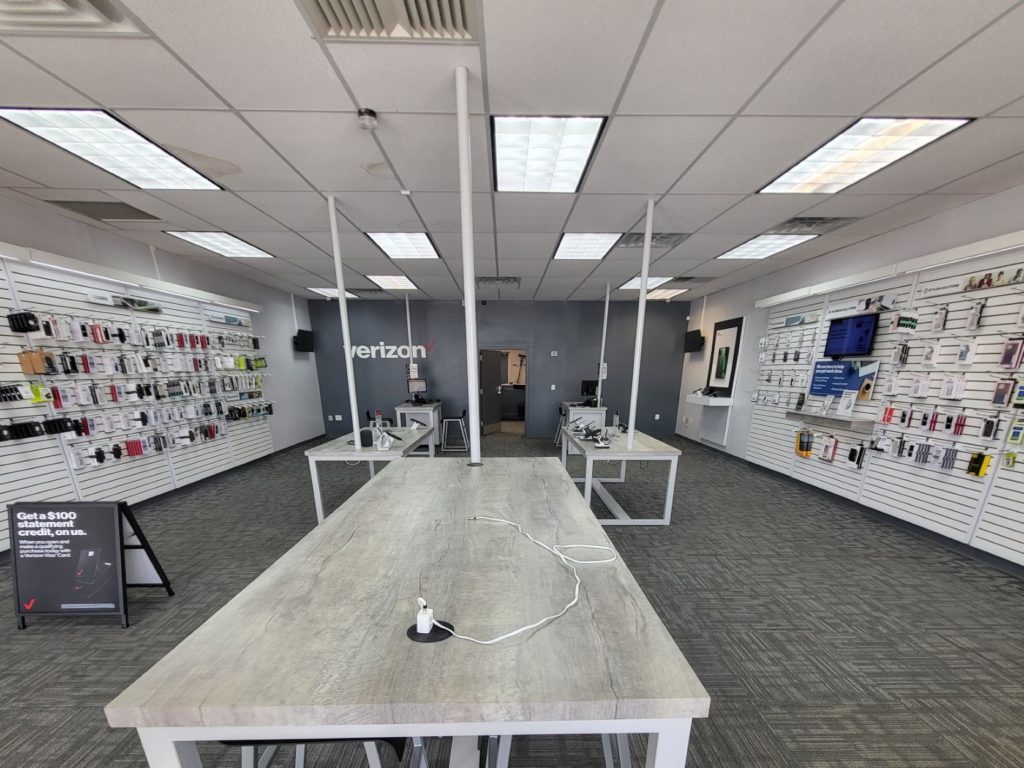 Interior of Victra Verizon Authorized Retail Store in Willard, OH.