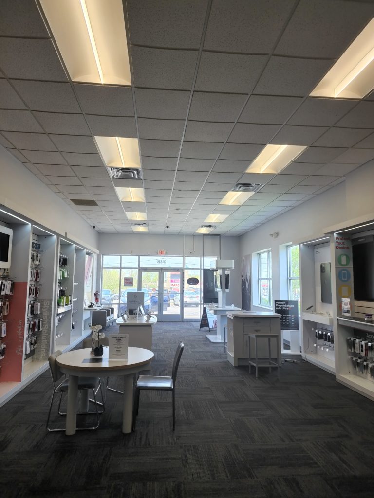 Interior of Victra Verizon Authorized Retail Store in Willoughby Hills, OH.