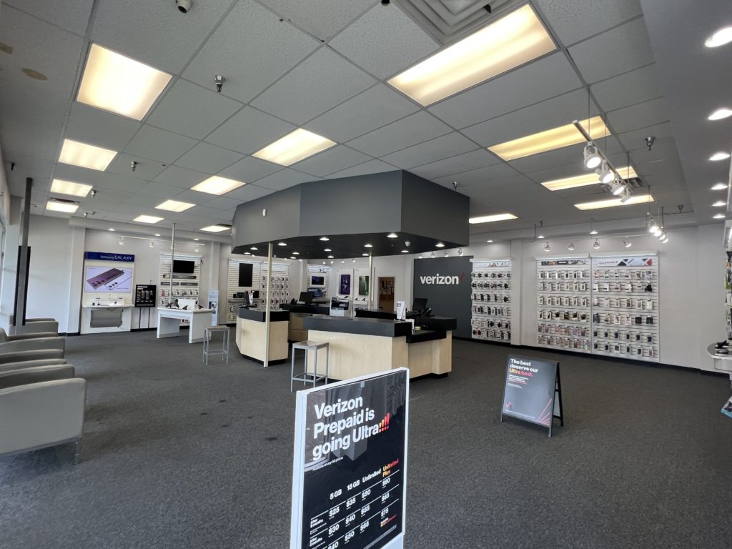 Interior of Victra Verizon Authorized Retail Store in Corvallis, OR.