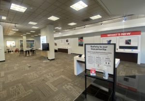 Interior of Victra Verizon Authorized Retail Store in Medford Mall, OR.