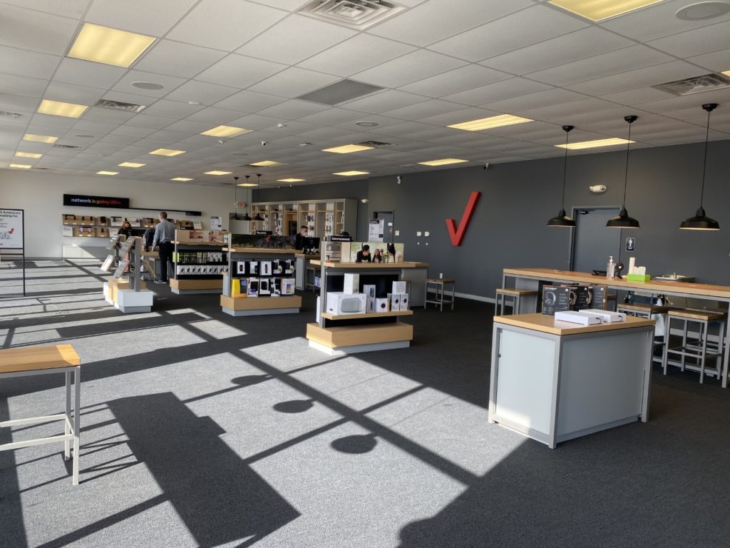 Interior of Victra Verizon Authorized Retail Store in Dubois, PA.