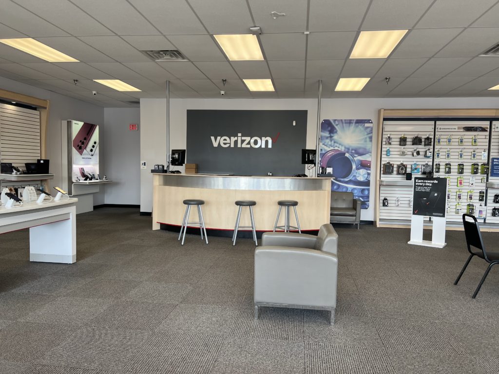 Interior of Victra Verizon Authorized Retail Store in Lititz, PA.
