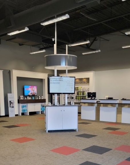 Interior of Victra Verizon Authorized Retail Store in Landrum, SC.