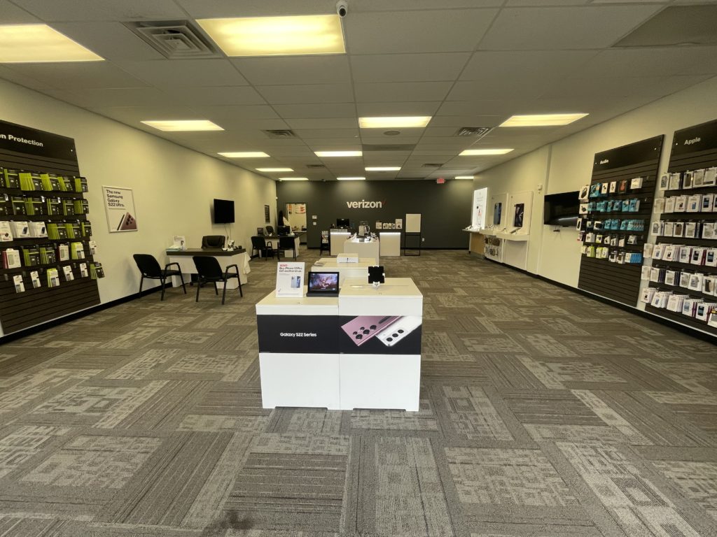 Interior of Victra Verizon Authorized Retail Store in Brandon, SD.