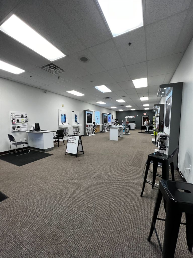 Interior of Victra Verizon Authorized Retail Store in Rapid City Stumer, SD.
