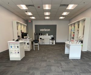 Interior of Victra Verizon Authorized Retail Store in Bennington, VT.