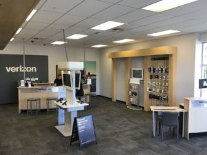 Interior of Victra Verizon Authorized Retail Store in Bellingham, WA.