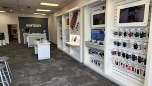 Interior of Victra Verizon Authorized Retail Store in Gig Harbor 51st Ave, WA.