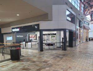 Exterior of Victra Verizon Authorized Retail Store in Broomfield Mall, CO.