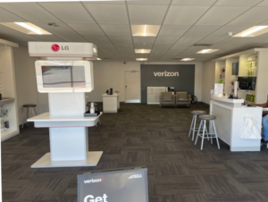 Interior of Victra Verizon Authorized Retail Store in Tempe Rural, AZ.